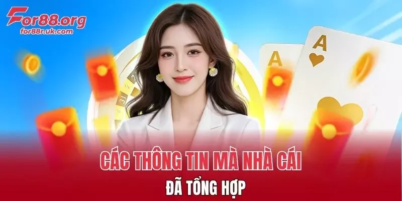 Các thông tin mà nhà cái đã tổng hợp